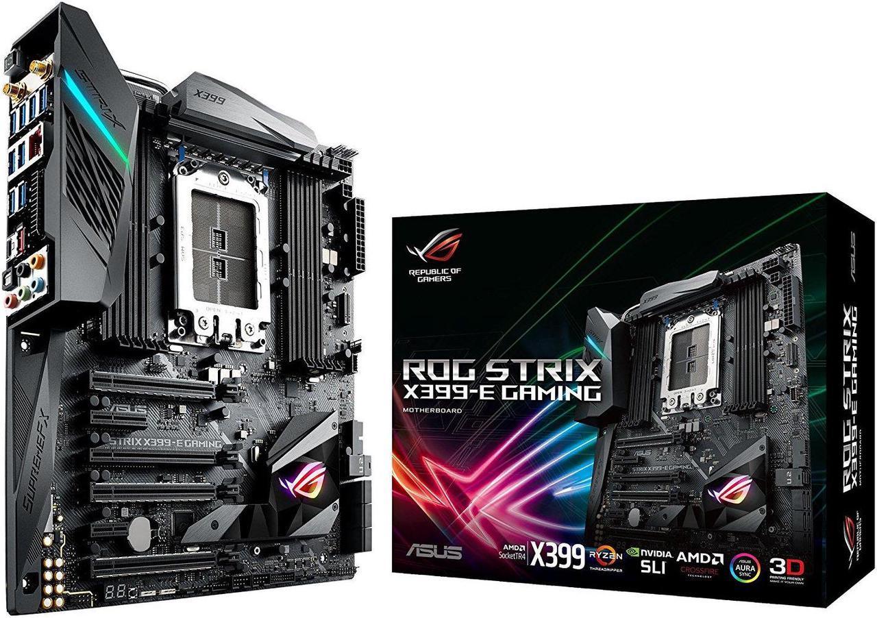 ASUS ROG Strix X399-E Gaming sTR4 AMD X399 SATA 6Gb/s USB 3.1 Extended ATX AMD Motherboard