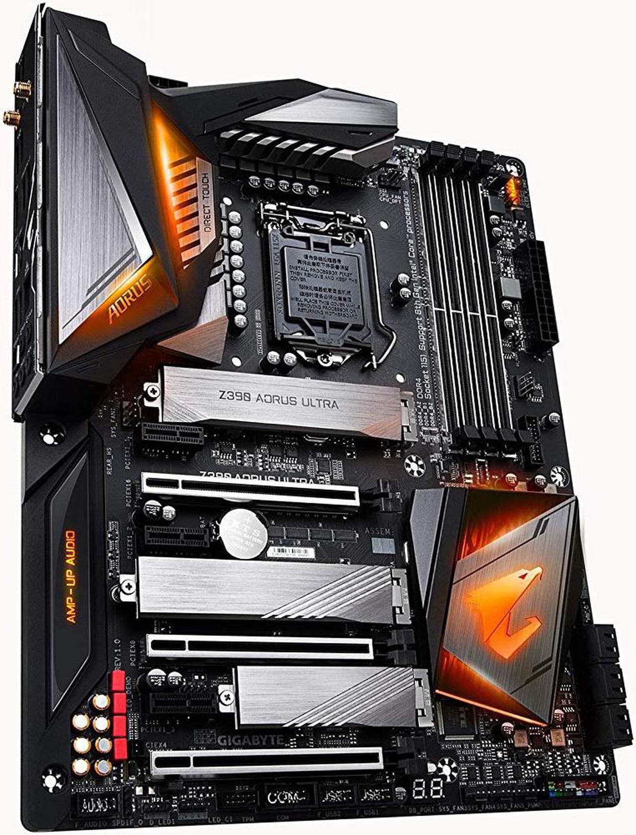Alt view image 4 of 10 - GIGABYTE Z390 AORUS ULTRA LGA 1151 (300 Series) Intel Z390 HDMI SATA 6Gb/s USB 3.1 ATX Intel Motherboard