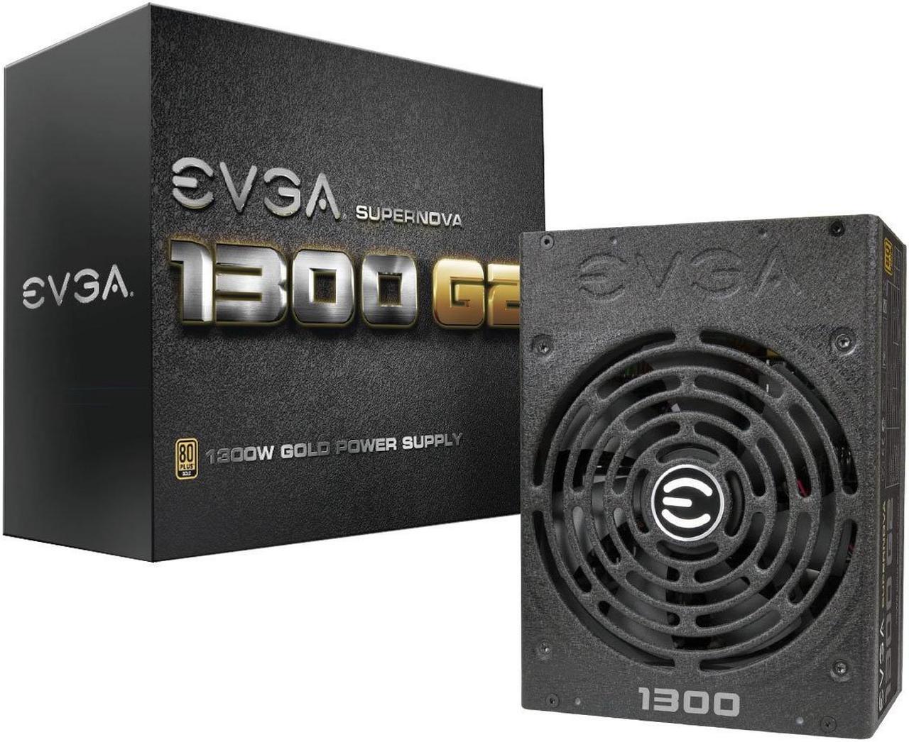 Main image of EVGA SuperNOVA 1300 G2 80+ GOLD, 1300W Fully Modular SLI and Crossfire Ready 10 Year Warranty Power Supply 120-G2