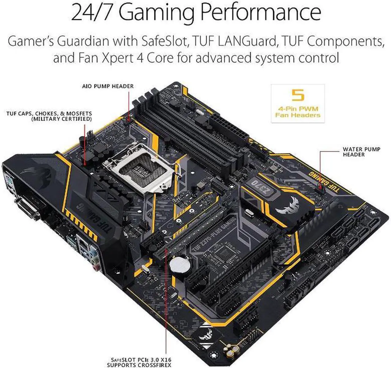 ASUS TUF Z370 Pro Gaming Motherboard - Thumbnail 2