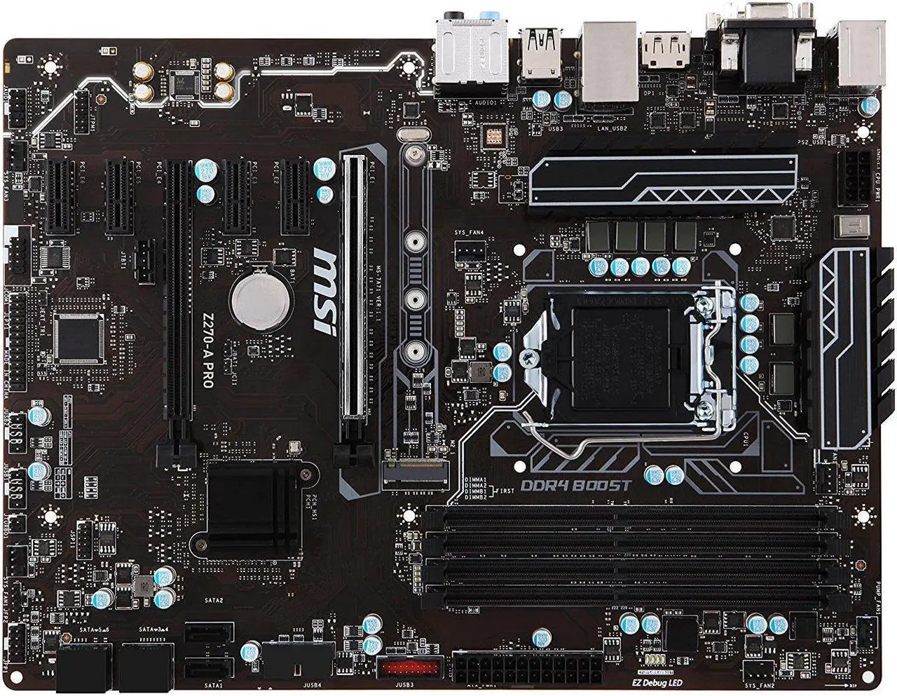 Alt view image 2 of 8 - MSI PRO Z270-A PRO LGA 1151 Intel Z270 USB 3.1 ATX Motherboards - Intel