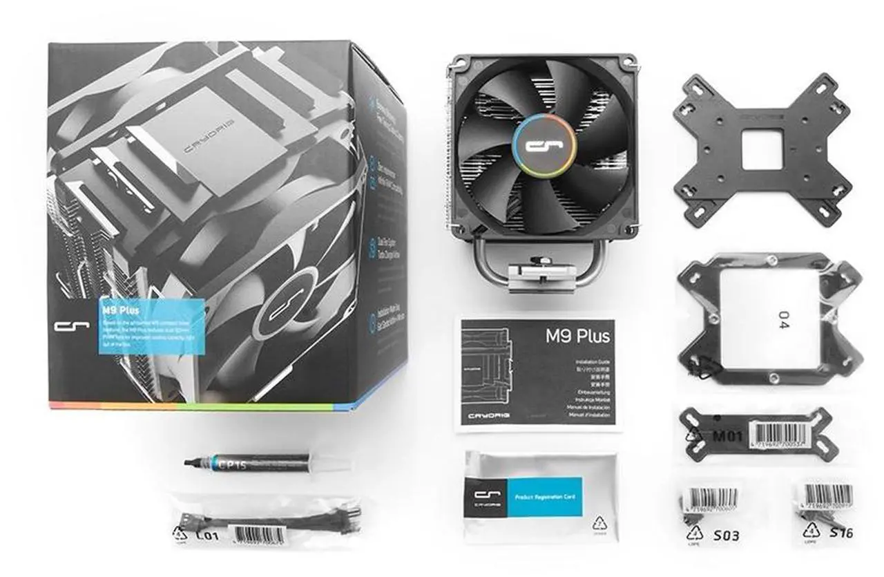 Alt view image 12 of 13 - CRYORIG M9 Plus Dual Tower Cooler for Intel CPUs