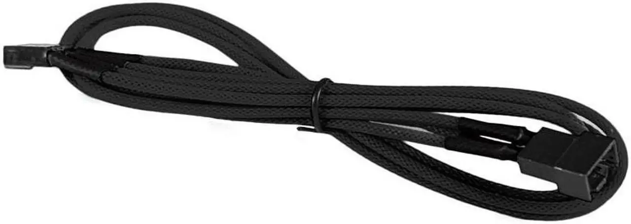 Main image of Battleborn Black Sleeved 12 inch 4-pin TX4 PWM Fan Power Extension Cable Female to Male
