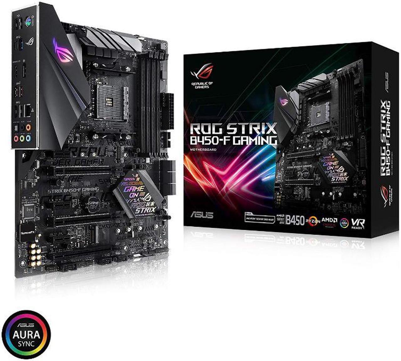 ASUS ROG STRIX B450-F GAMING AM4 AMD B450 SATA 6Gb/s USB 3.1 HDMI ATX AMD Motherboard