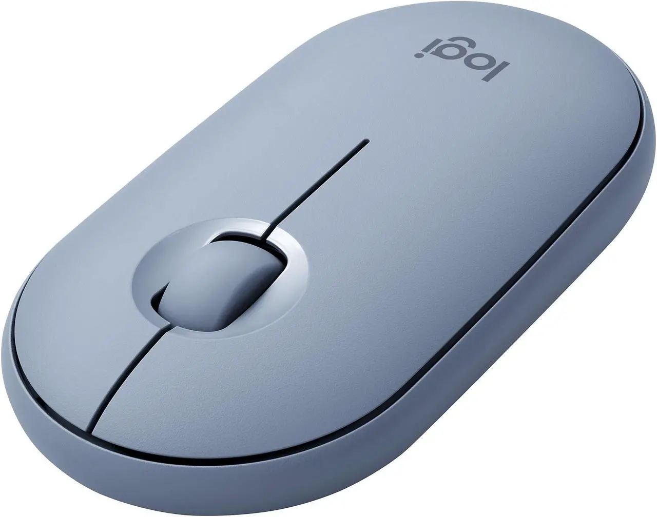 Alt view image 16 of 20 - Logitech PEBBLE M350 910-005773 Blue Grey 3 Buttons 1 x Wheel Dual (RF / Bluetooth Wireless) Optical Mouse