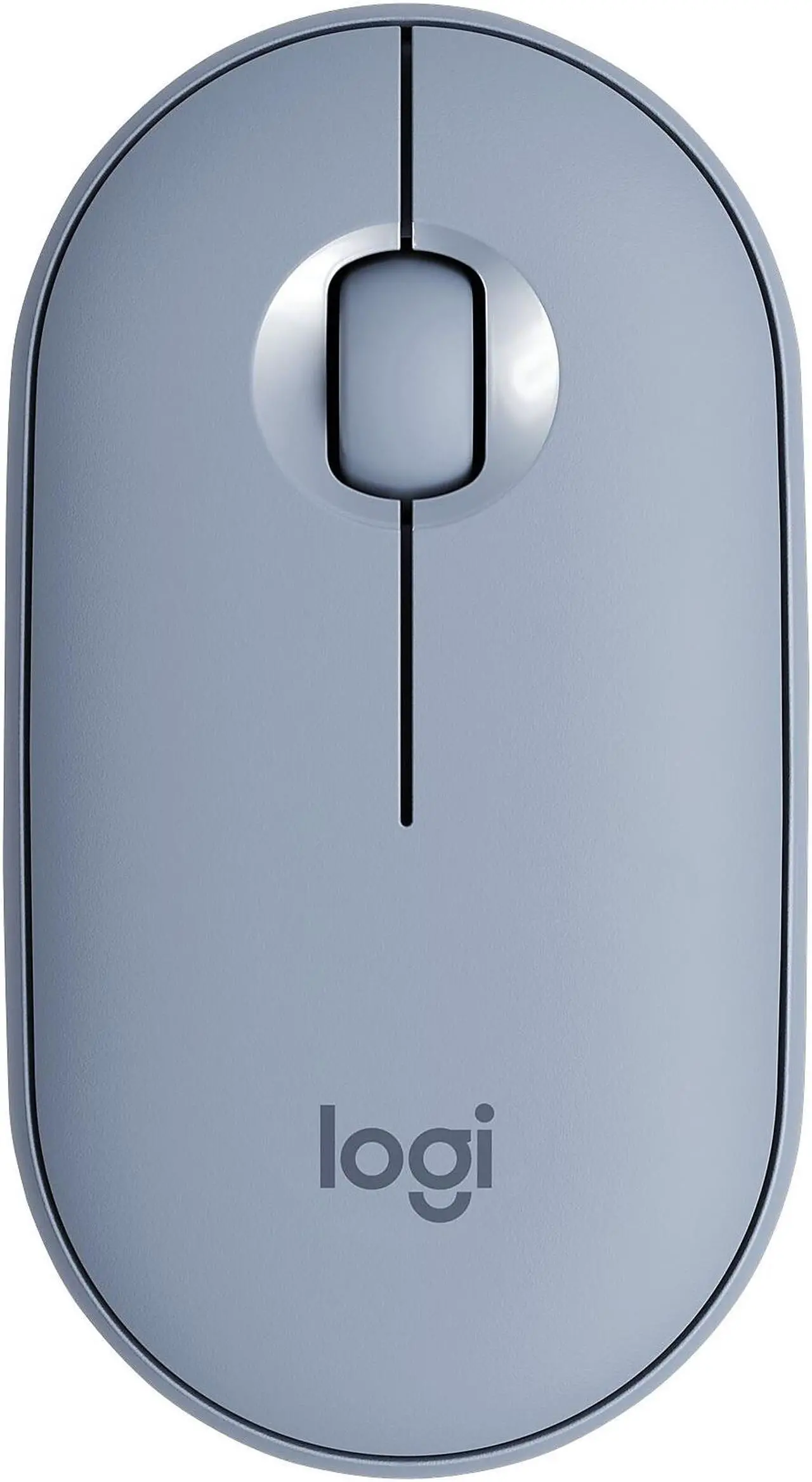 Alt view image 15 of 20 - Logitech PEBBLE M350 910-005773 Blue Grey 3 Buttons 1 x Wheel Dual (RF / Bluetooth Wireless) Optical Mouse
