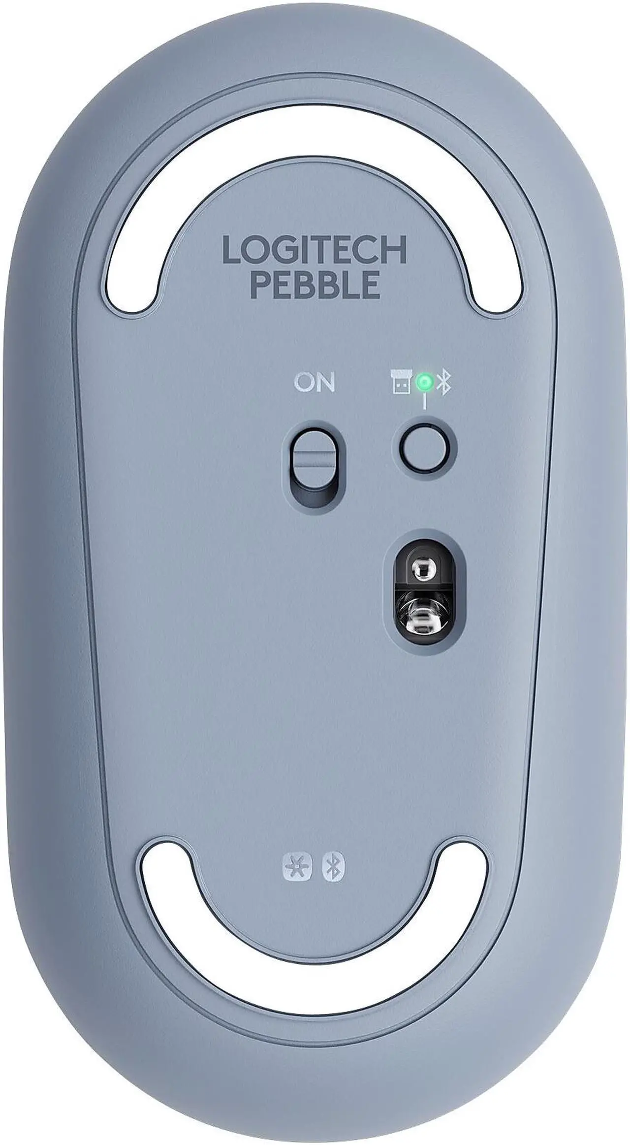 Alt view image 18 of 20 - Logitech PEBBLE M350 910-005773 Blue Grey 3 Buttons 1 x Wheel Dual (RF / Bluetooth Wireless) Optical Mouse