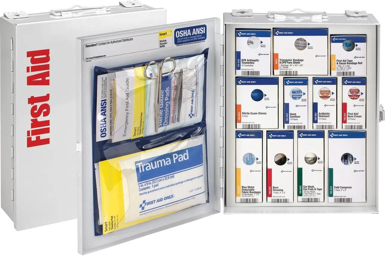 Alt view image 11 of 19 - Smartcompliance Food Service Cabinet W/O Medications For 25 People, 94 Pieces