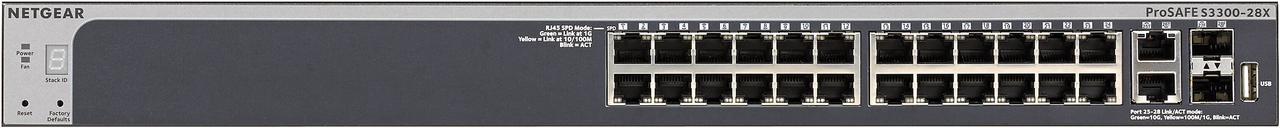 Alt view image 3 of 8 - NETGEAR S3300-52X 52-Port Gigabit Stackable Smart Managed Switch GS752TX-100NES