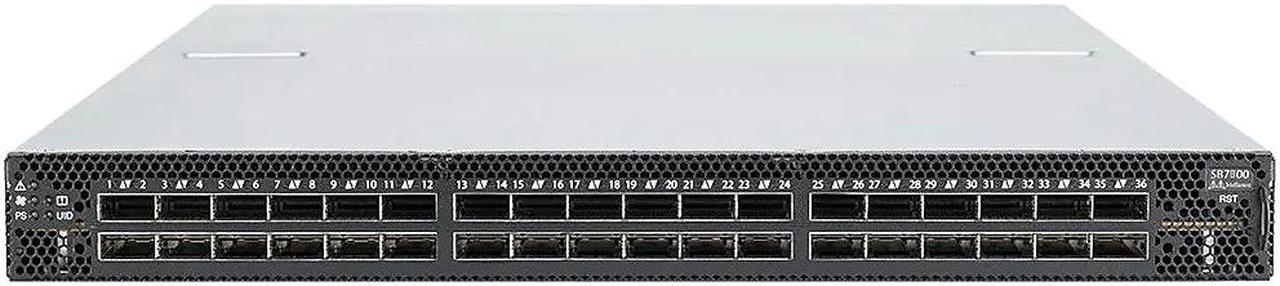 Alt view image 6 of 7 - Mellanox Technologies MSB7890-ES2F Switch-IB 2 Based EDR 1U Switch - 36 QSFP28 Ports - Unmanaged