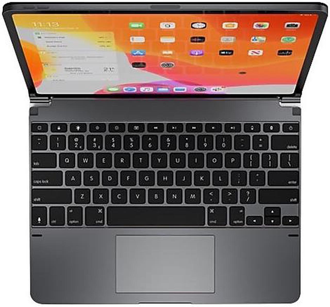 Brydge Pro+ Wireless Keyboard with Trackpad for iPad Pro 12.9-inch (2020 & 2018) | Aluminum Wireless Bluetooth 5.0 Keyboard | Long Battery Life | (Space Gray)