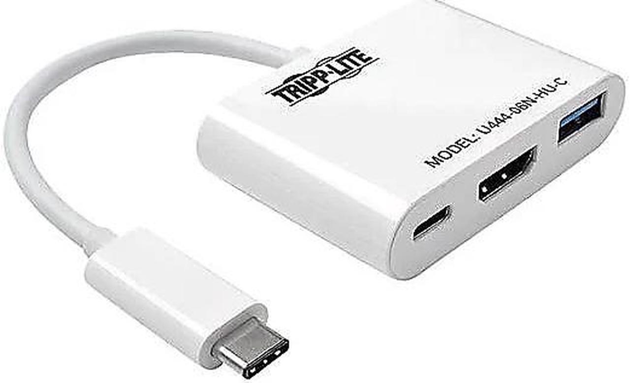 Alt view image 17 of 20 - Tripp Lite USB C to HDMI Multiport Adapter w/PD Charging USB Type C to HDMI (U444-06N-HU-C)