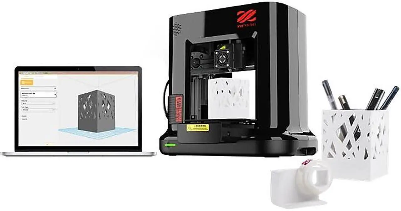 Alt view image 12 of 15 - da Vinci Mini Wireless 3D Printer-6"x6"x6" Volume (Includes: 300g Filament, PLA/Tough PLA/PETG/Antibacterial PLA) Upgradable to print Metallic/Carbon PLA