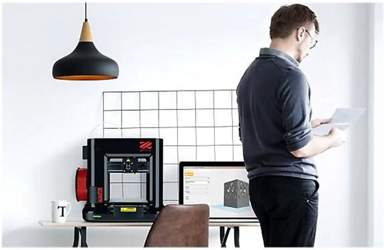 Alt view image 13 of 15 - da Vinci Mini Wireless 3D Printer-6"x6"x6" Volume (Includes: 300g Filament, PLA/Tough PLA/PETG/Antibacterial PLA) Upgradable to print Metallic/Carbon PLA