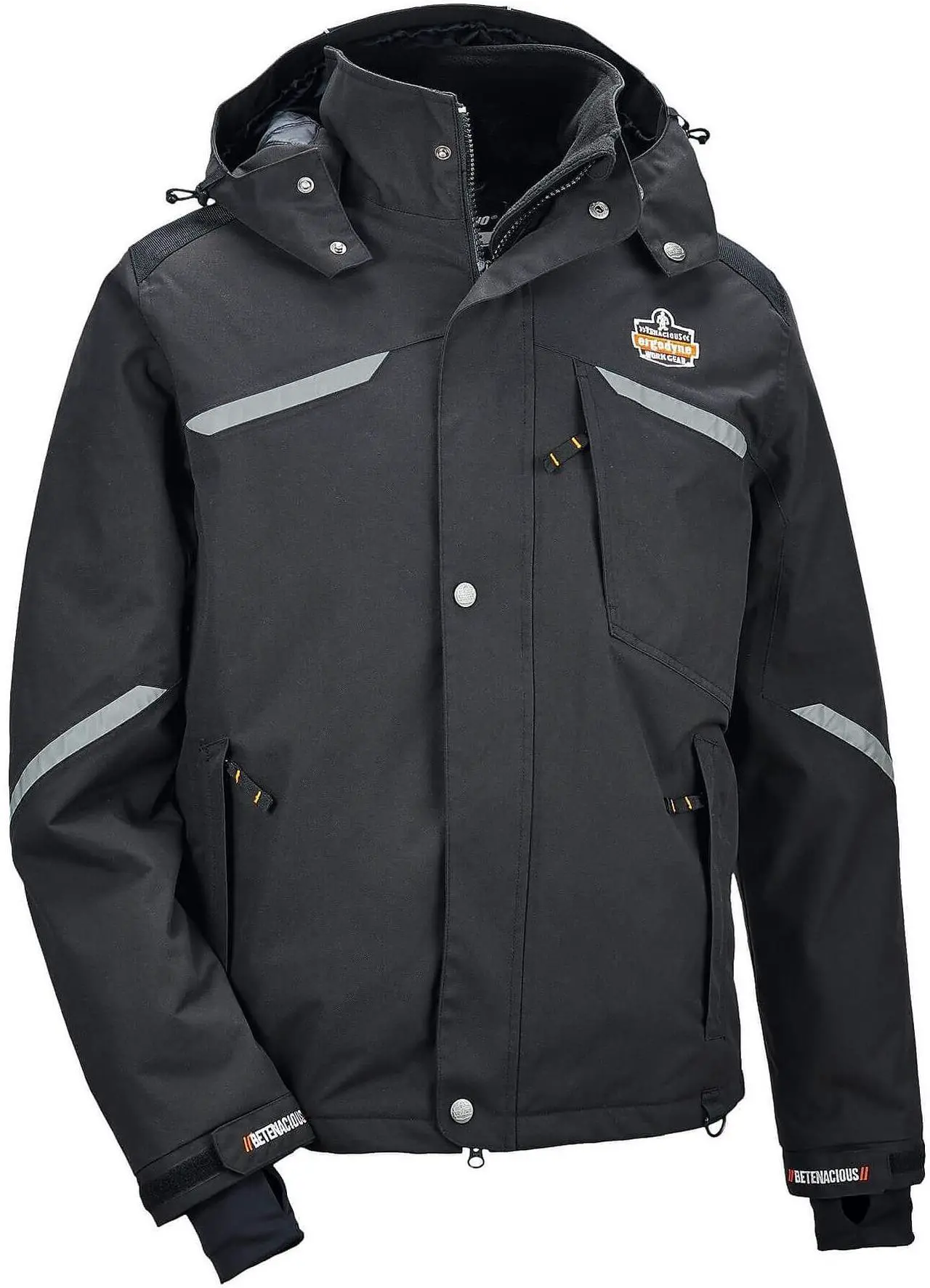 Main image of Ergodyne 41114 N-Ferno 6466 Thermal Jacket with 500D Nylon Shell - Large - Black