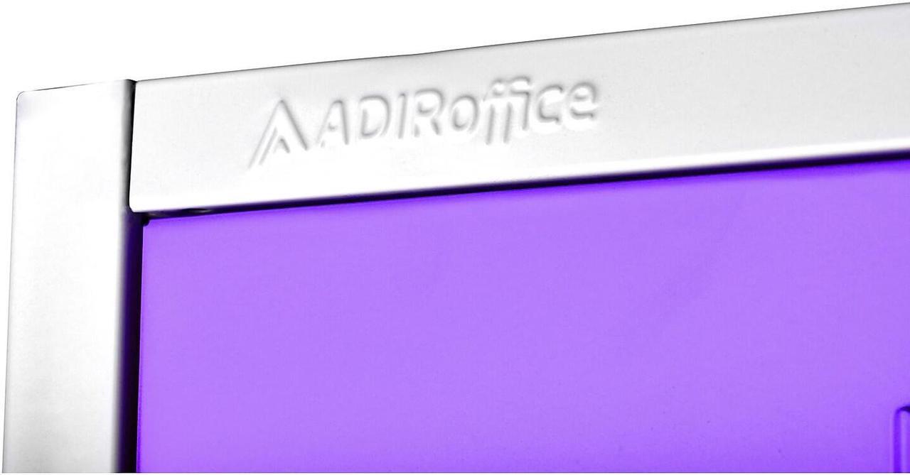 Alt view image 3 of 8 - AdirOffice 72"" D 4-Compartment Steel Tier Key Lock Purple Storage Locker