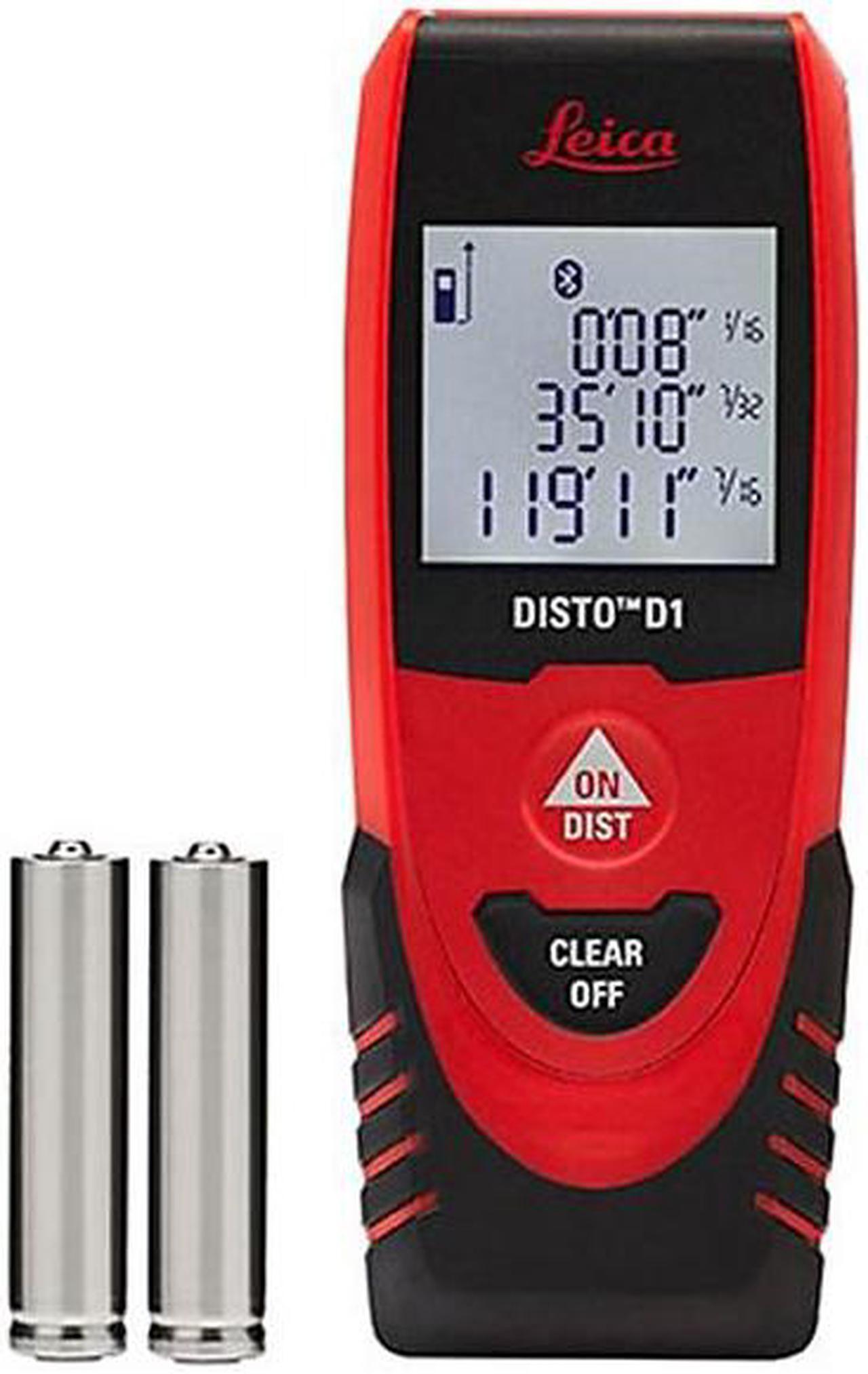 Alt view image 10 of 10 - Leica's newest laser distance measuring tool, the Leica DISTO D1. Accuracy that will leave your tape measure on your belt, and functionality that will keep your pencil at home.