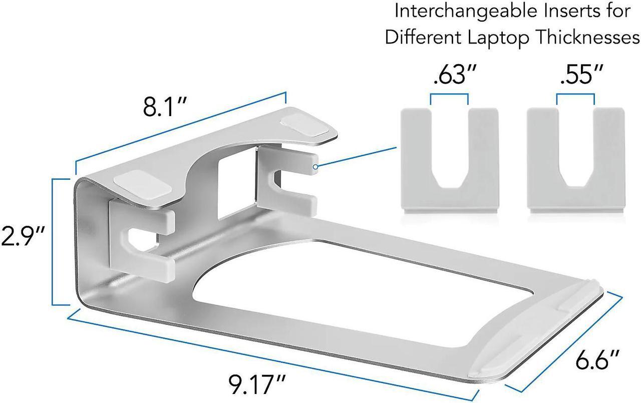 Alt view image 10 of 13 - Mount-It! Vertical Laptop Stand and Holder | 15" Max Screen Size