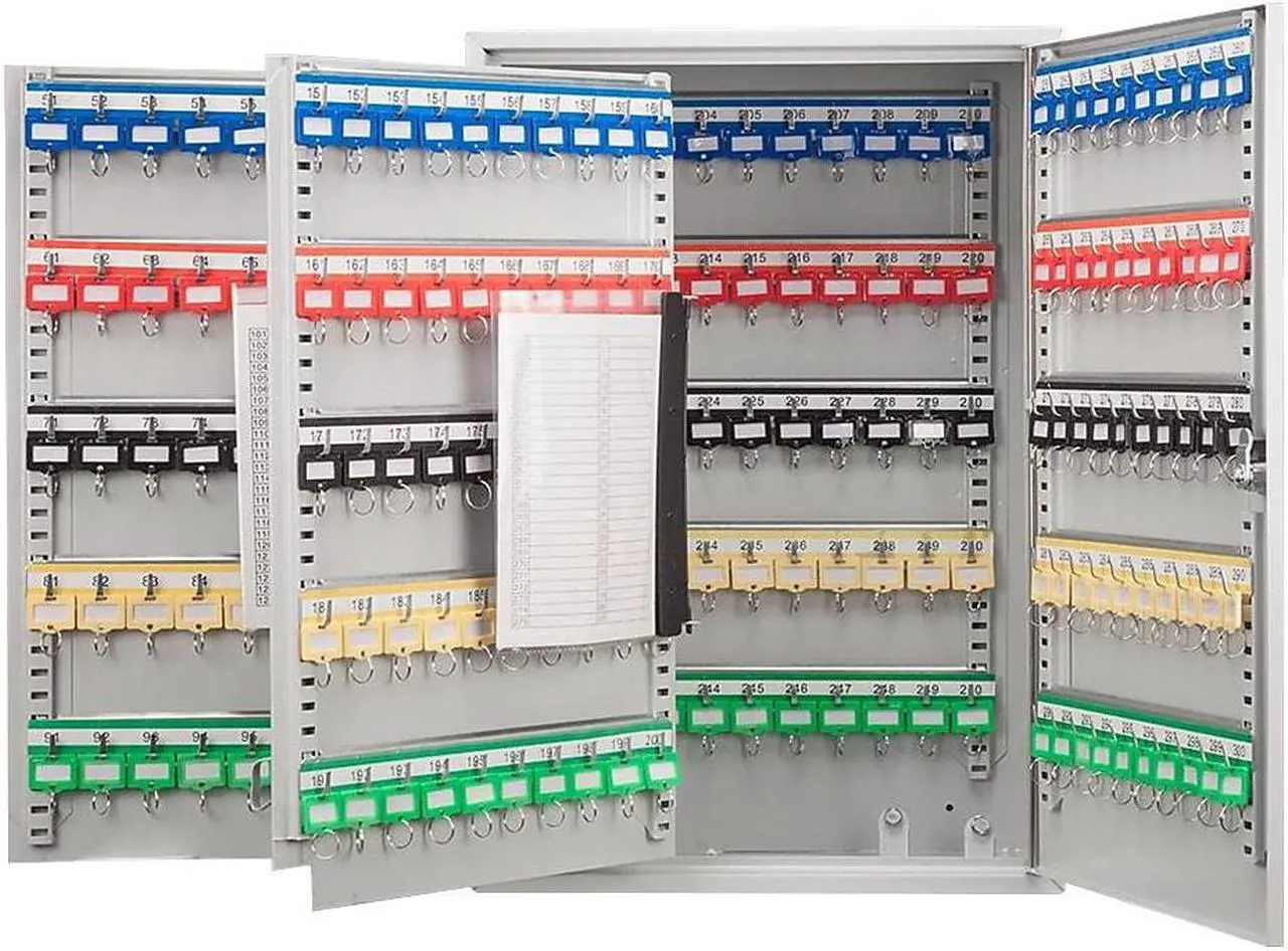 Alt view image 12 of 17 - Barska Key Box, Wall Mount, 300 Key Cap. Matte  Steel CB13238
