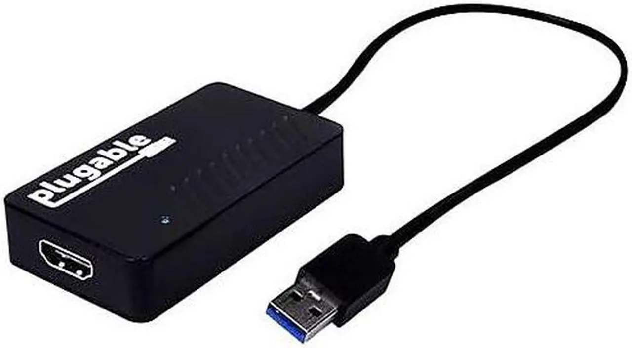 Alt view image 6 of 12 - Plugable USB 3.0 to HDMI Video Graphics Adapter with Audio for Multiple Monitors up to 2560x1440 Supports Windows 11, 10, 8.1, 7, XP, and Mac