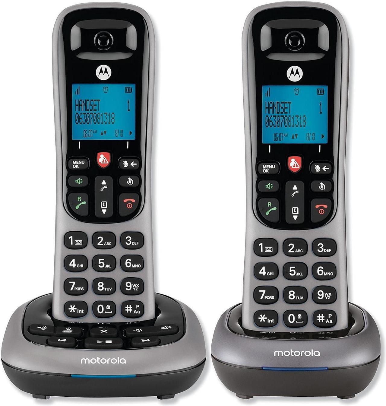 Alt view image 17 of 20 - Motorola MOTO-CD4012 Integrated Cordless ITAD 2HS Caller ID Answering Machine