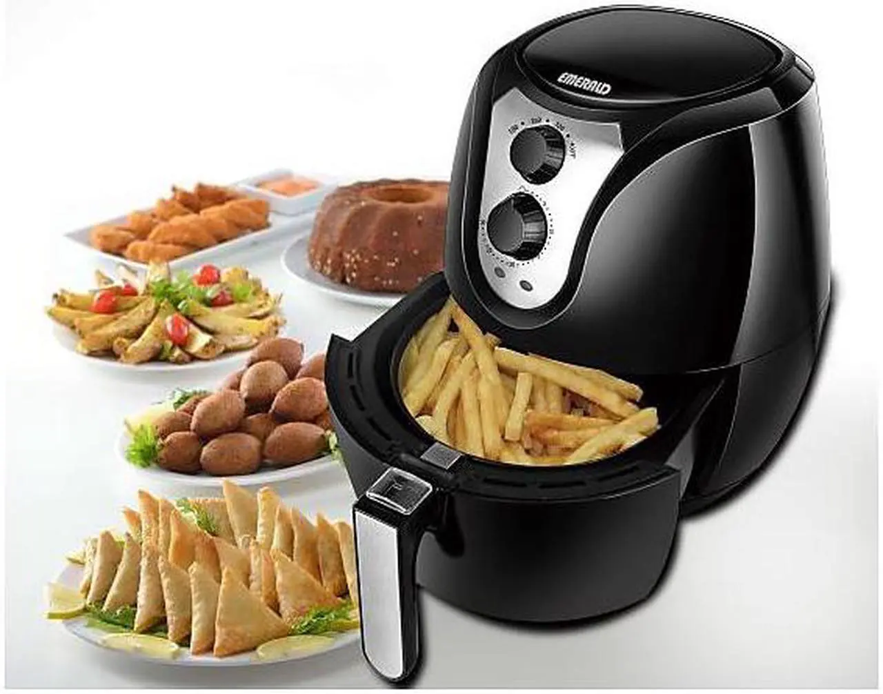 Alt view image 5 of 6 - Emerald Air Fryer 1400 Watts with Rapid Air Technology 3.2L Capacity (1801)