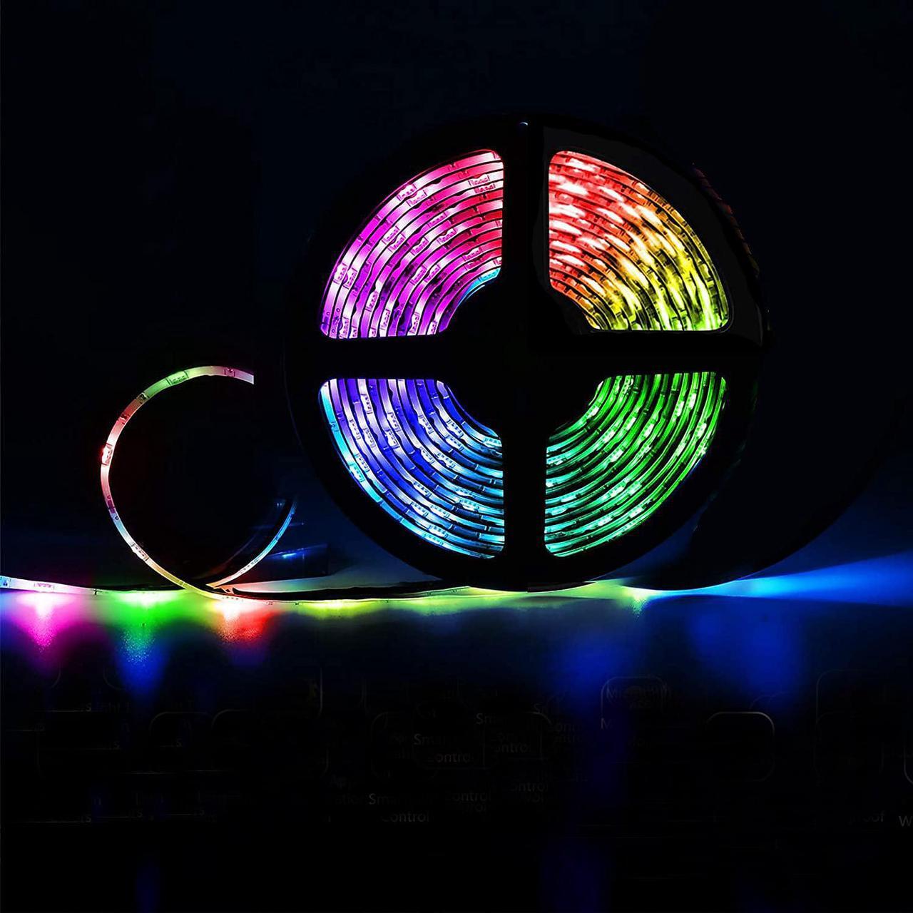 Alt view image 9 of 14 - Emerald 15FT LED Strip Lights, Colored USB TV Backlight with Remote, 16 Color Lights (SM-720-1638)