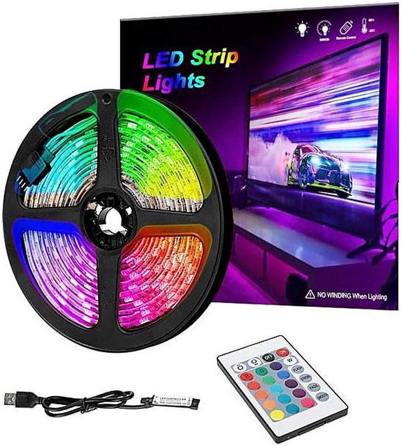Alt view image 13 of 14 - Emerald 15FT LED Strip Lights, Colored USB TV Backlight with Remote, 16 Color Lights (SM-720-1638)