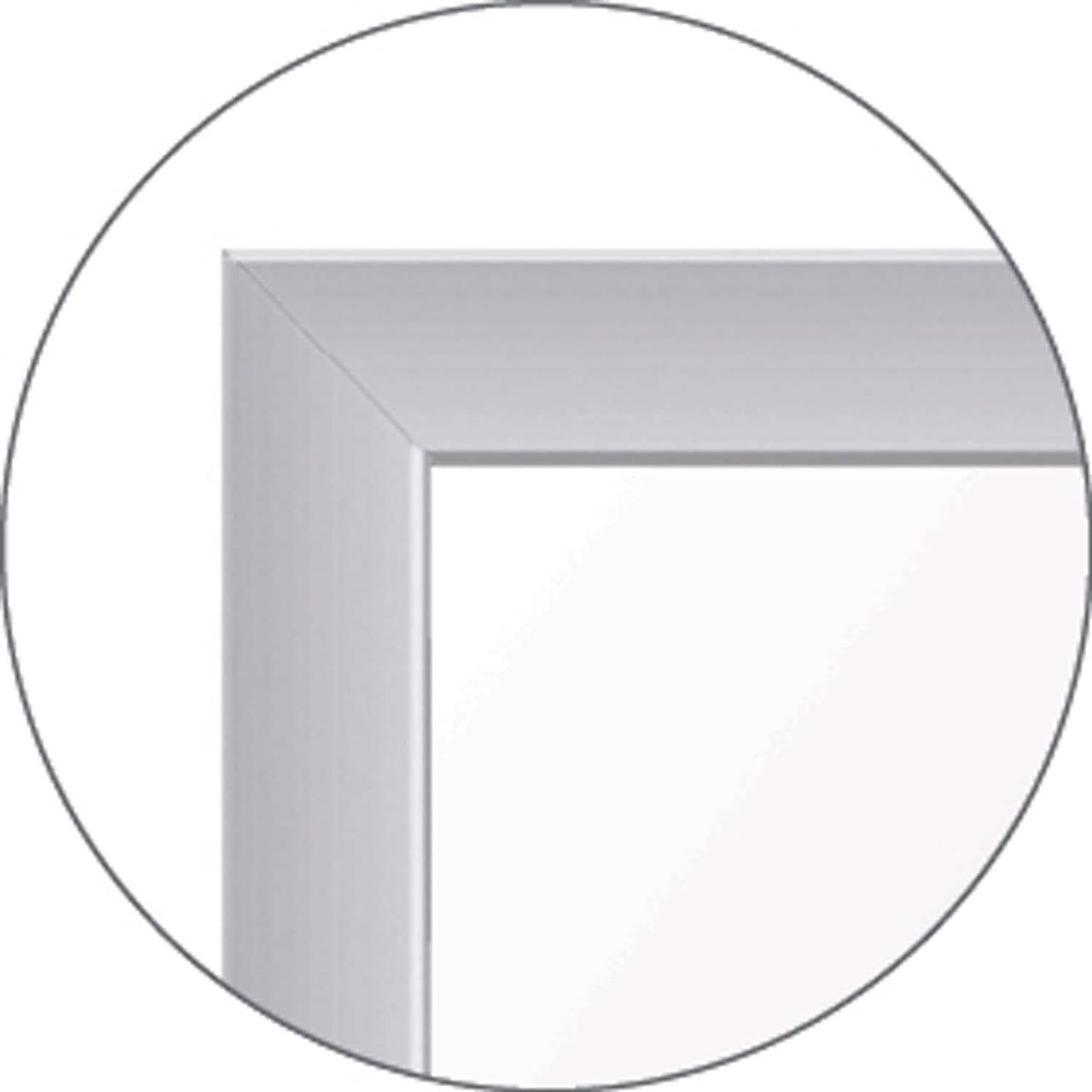 Alt view image 3 of 6 - ghent in/out manufacturing 2'x2' magnetic whiteboard, aluminum frame (grpm301e-23)