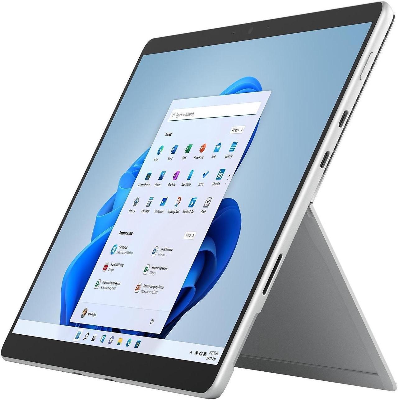 Alt view image 8 of 10 - Microsoft Surface Pro 8 Intel Core i7-1185G7 32GB Memory 1 TB SSD Intel Iris Xe Graphics 13.0" 10 point multi-touch 2880 x 1920 Detachable 2-in-1 Laptop Windows 11 Home EFH-00001