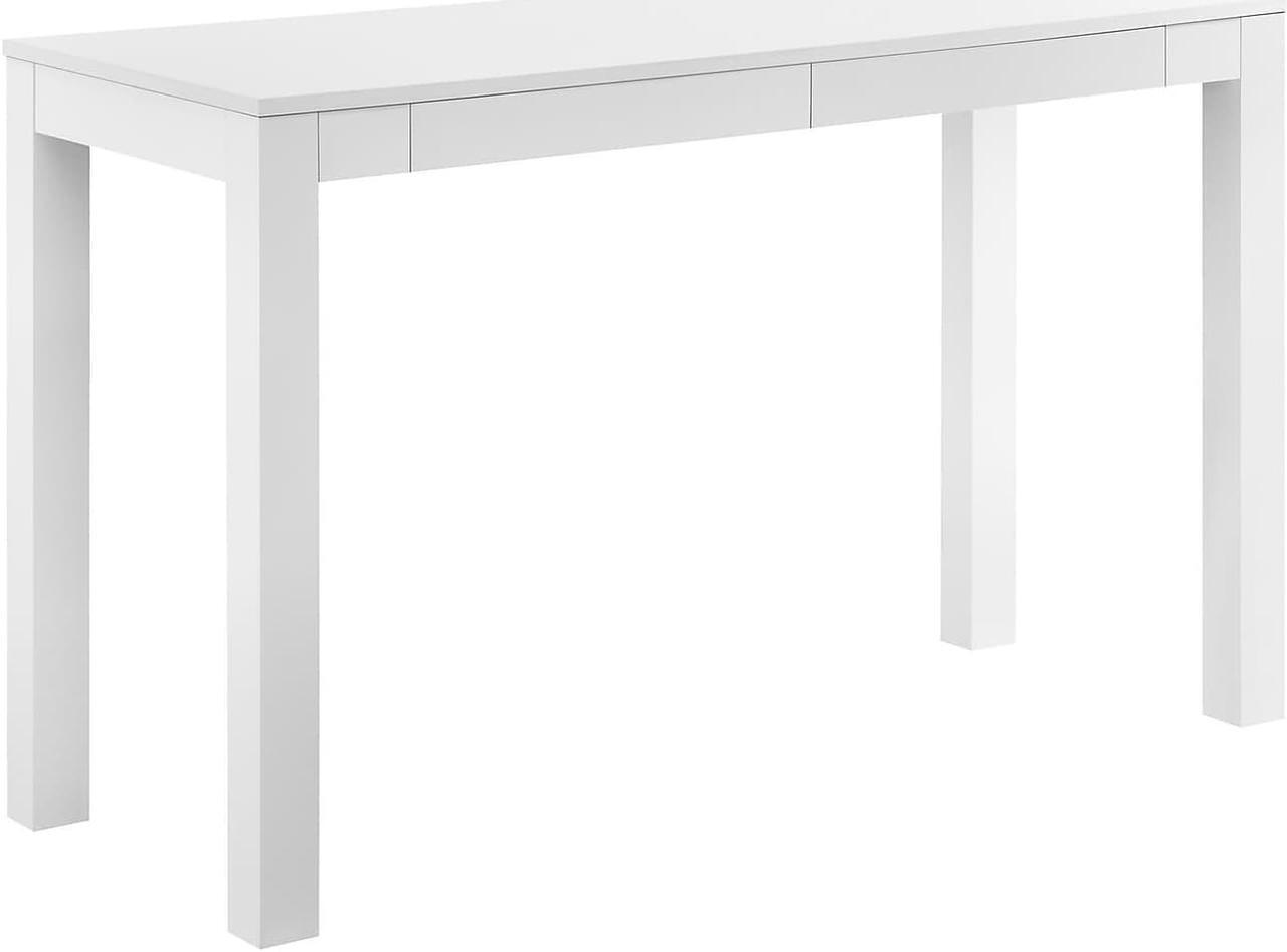 Main image of Ameriwood Home Large Parsons 48""W Desk with 2 Drawers White (9889396COM)