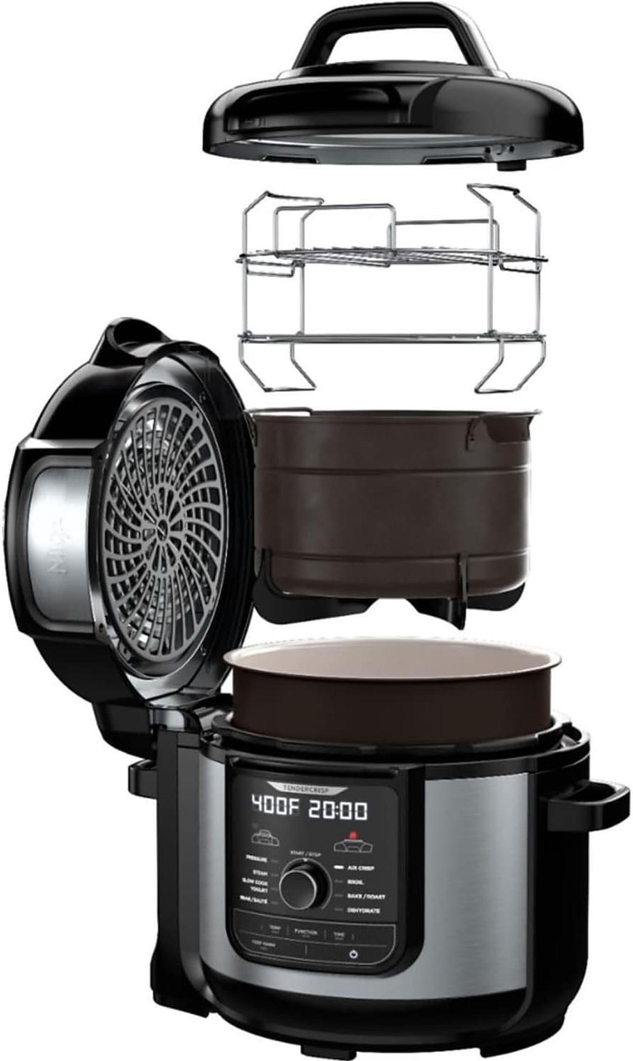 Alt view image 3 of 3 - Ninja Foodi FD402 Electric 8-qt 12-in-1 Deluxe XL Pressure Cooker & Air Fryer