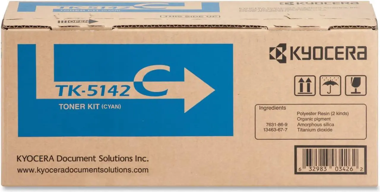 Alt view image 7 of 12 - Cyan Toner Cartridge for Kyocera TK-5142C ECOSYS M6530cdn, ECOSYS P6130cdn, Genuine Kyocera Brand