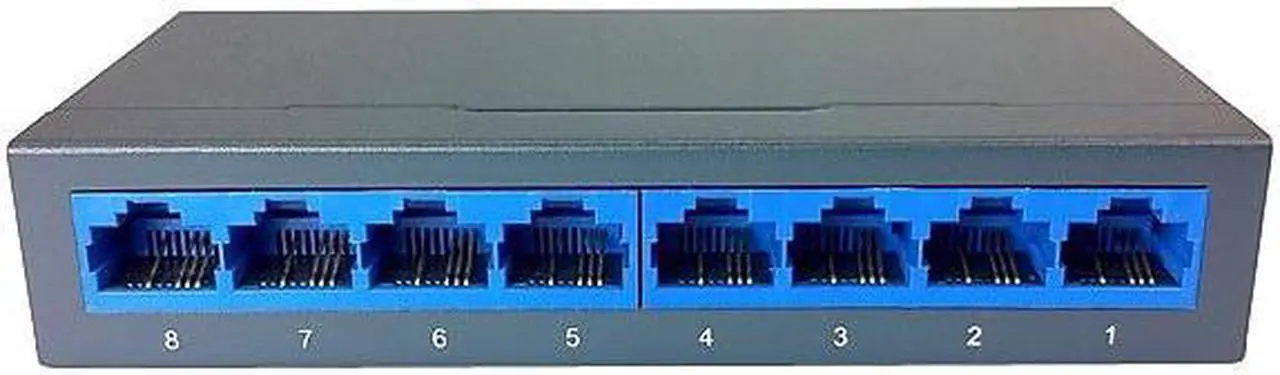 Alt view image 5 of 8 - Amer S8 8 Port 10/100 Mbps Ethernet Switch
