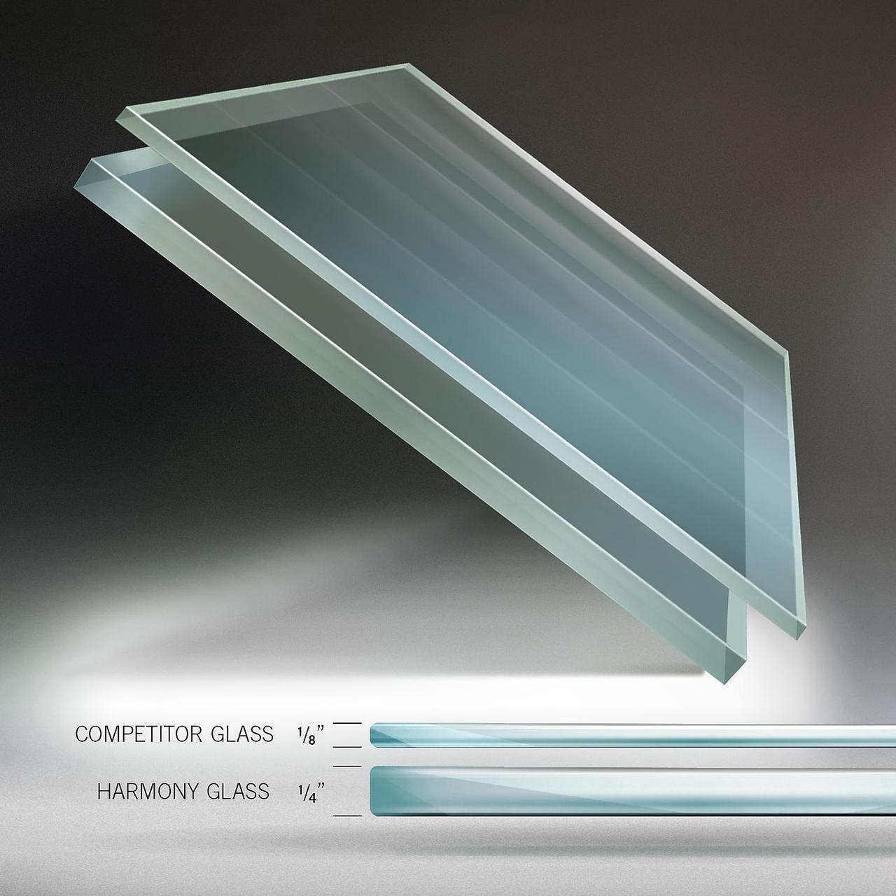 Alt view image 3 of 7 - Ghent Harmony 4'H x 6'W Frosted Glass Whiteboard with Radius Corners (HMYRN46FR)