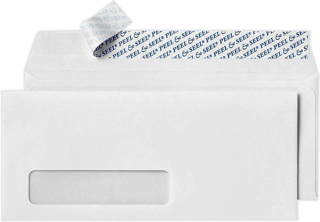 Main image of LUX Peel & Seel Self Seal #10 Window Envelope 4 1/2" x 9 1/2" White 50/Pack (75761-50)