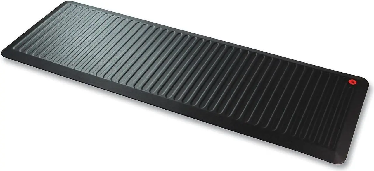 Alt view image 13 of 20 - Floortex FCA2471XVBK AFS-TEX 6000 Active Anti-fatigue Mat, Counter, Stand-up Desk, Workstation, Reception - 24" Length x 12" Width - Polyvinyl Chloride (PVC) - Black