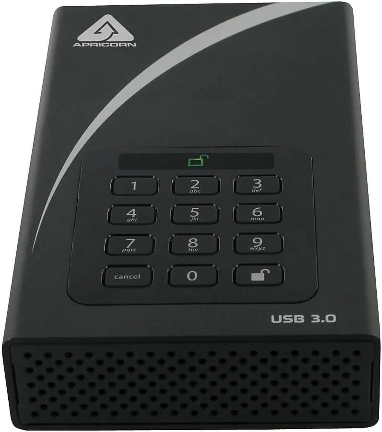 Alt view image 6 of 11 - APRICORN Aegis Padlock DT 4TB USB 3.0 External Hard Drive ADT-3PL256-4000 Black