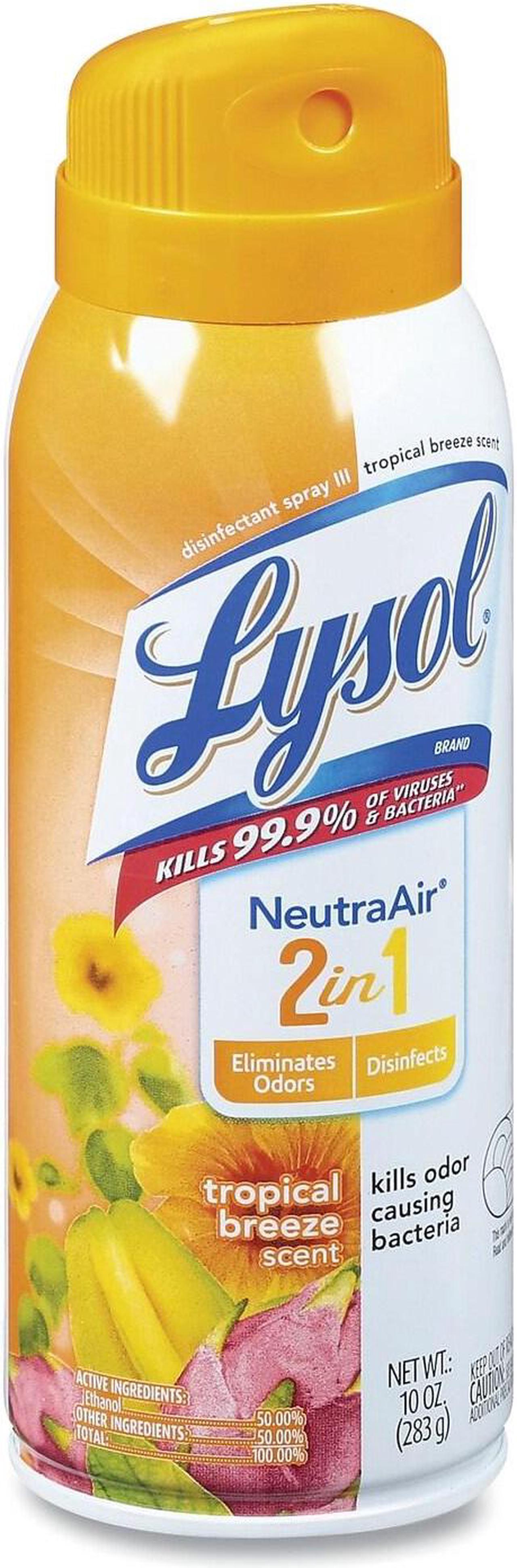 Alt view image 4 of 6 - LYSOL Neutra Air 2 in 1 Disinfectant Spray III Tropical Breeze 10 oz Aerosol Spray 6/Carton 98289CT