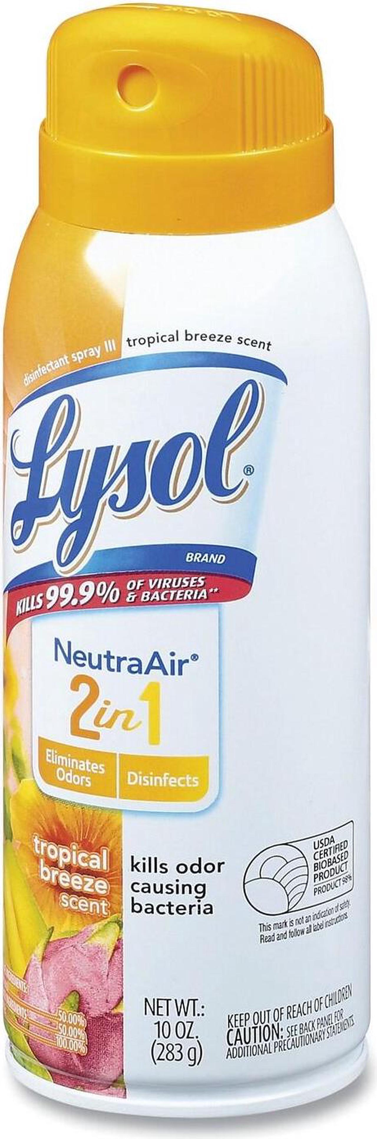 Alt view image 5 of 6 - LYSOL Neutra Air 2 in 1 Disinfectant Spray III Tropical Breeze 10 oz Aerosol Spray 6/Carton 98289CT