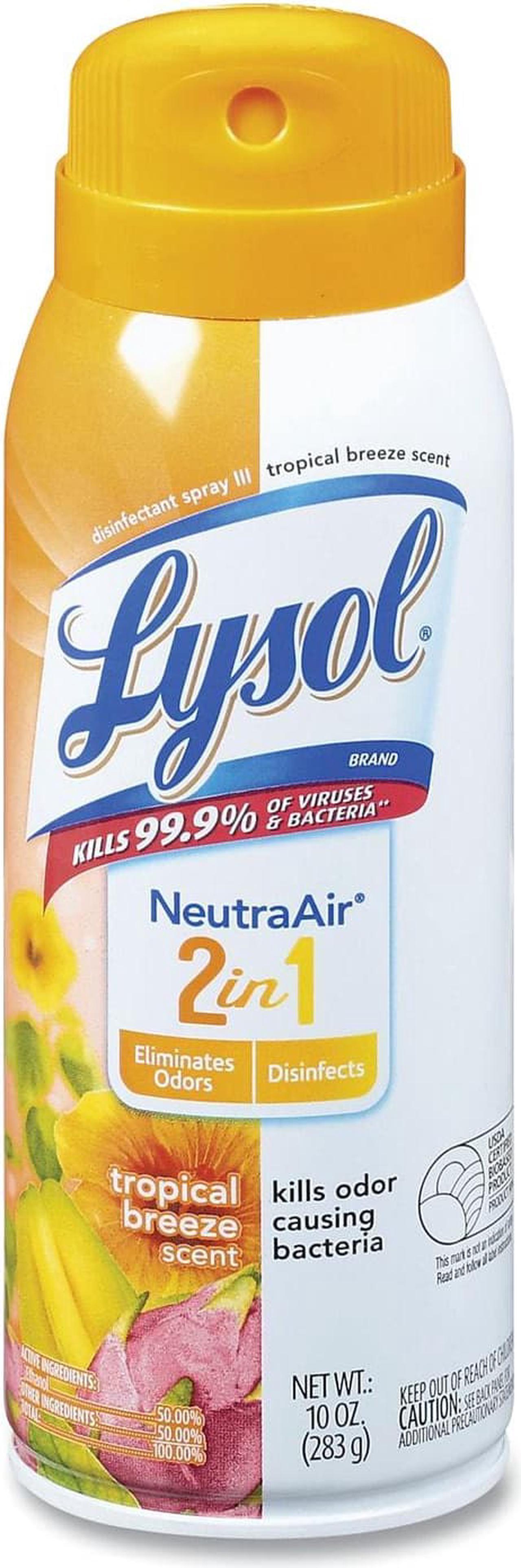 Alt view image 3 of 6 - LYSOL Neutra Air 2 in 1 Disinfectant Spray III Tropical Breeze 10 oz Aerosol Spray 6/Carton 98289CT