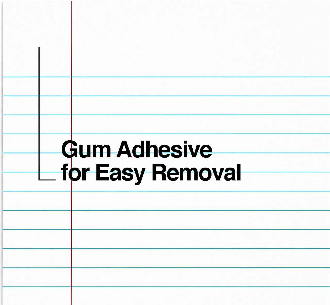 Alt view image 4 of 7 - Staples 8-1/2" x 14" White Glue-Top Notepad Wide Ruled 12/Pack TR57335/185322
