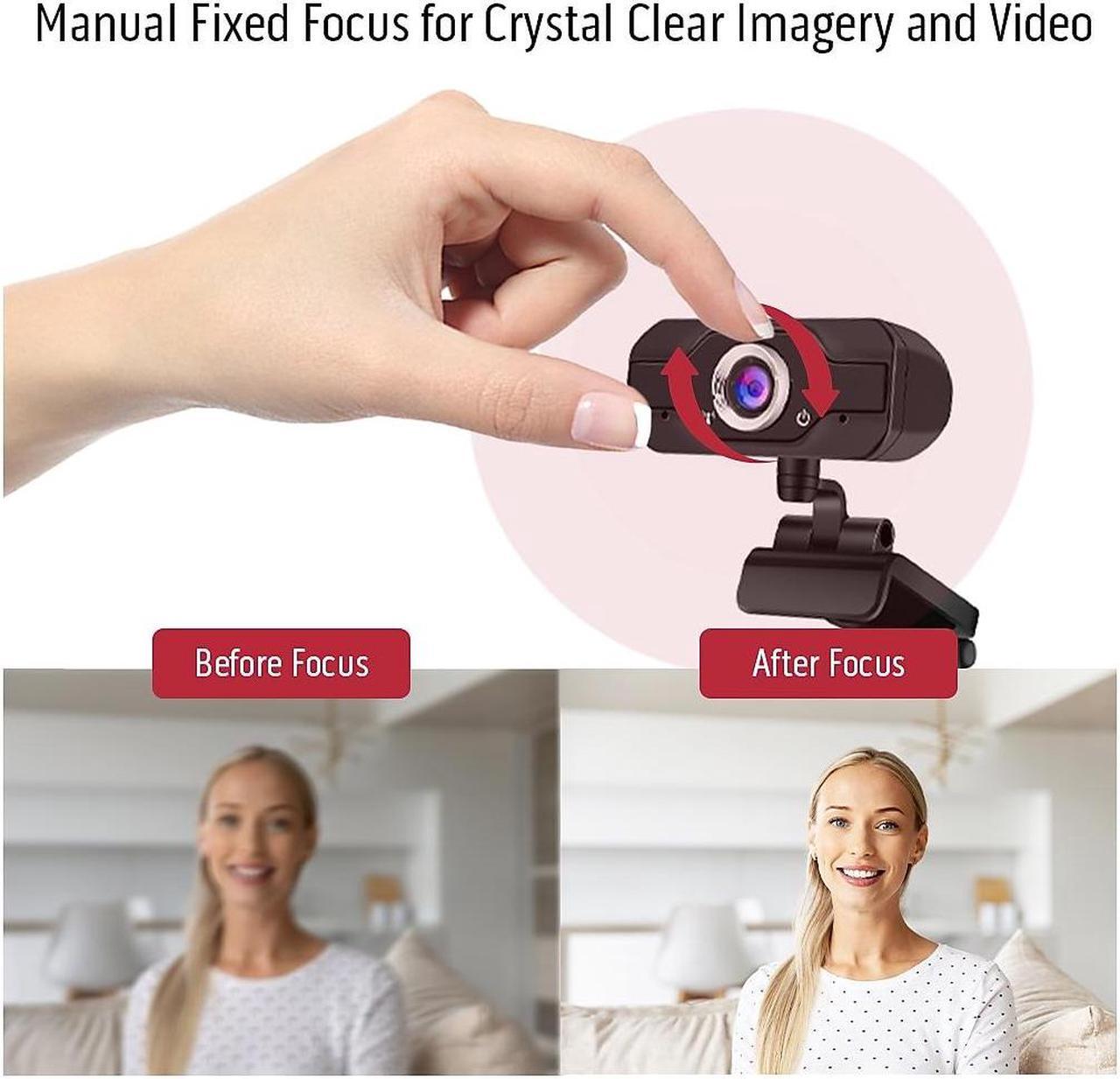 Alt view image 12 of 19 - CODi Aquila HD 1080P Fixed Focus Webcam Black (A05024)