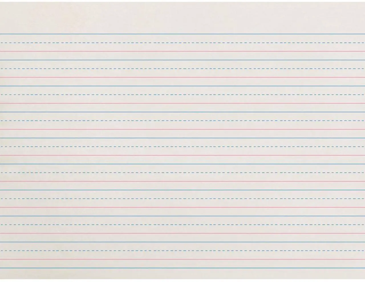 Alt view image 2 of 6 - Pacon ZP2612 Ruled Handwriting Paper 500 Sheet - 30 lb Basis Weight - Ruled - 8" x 10.50" - 500 / Pack - White Paper