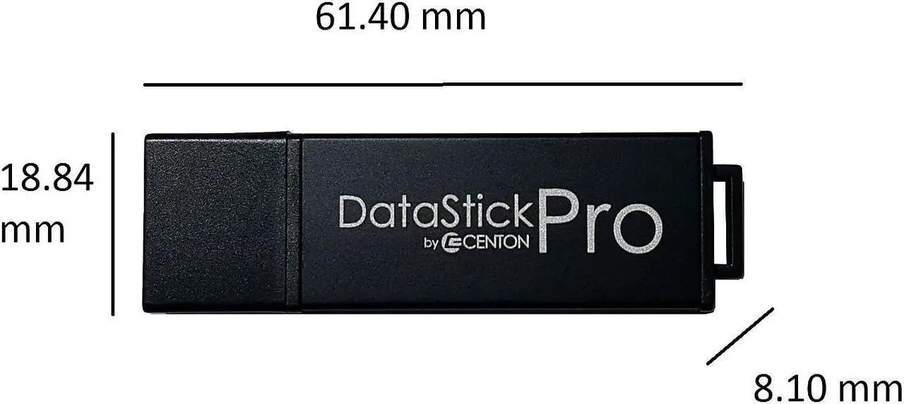 Alt view image 6 of 8 - Centon 8GB Datastick Pro USB 2.0 Flash Drive
