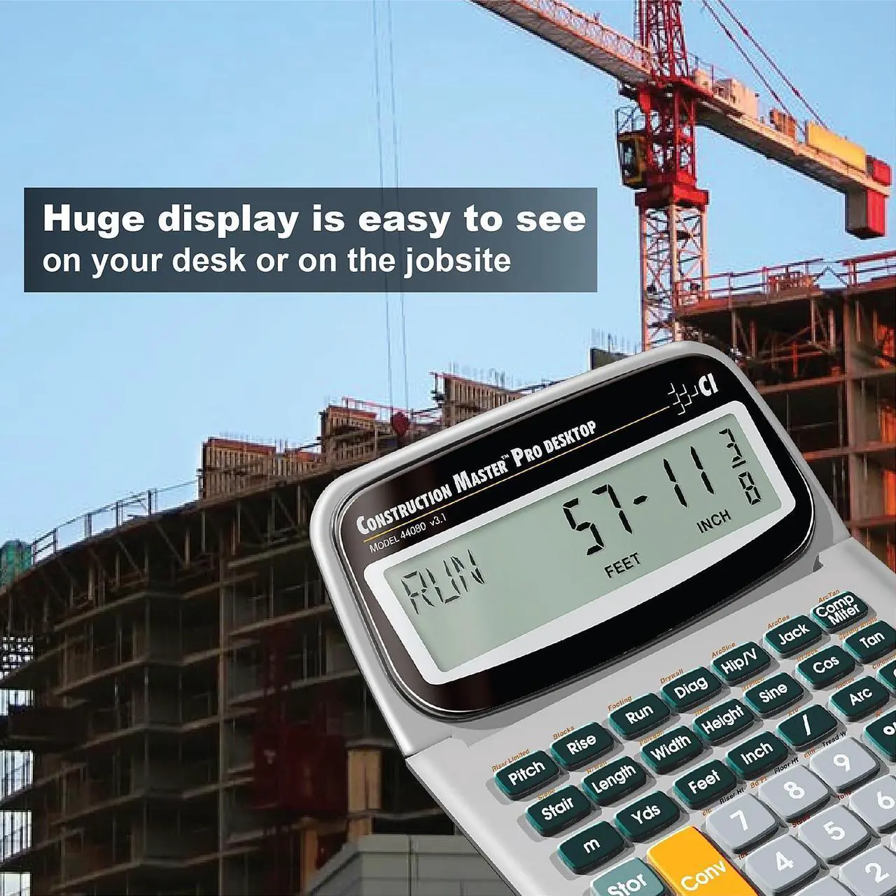 Alt view image 19 of 19 - Calculated Industries Construction Master 44080 11-digit Construction