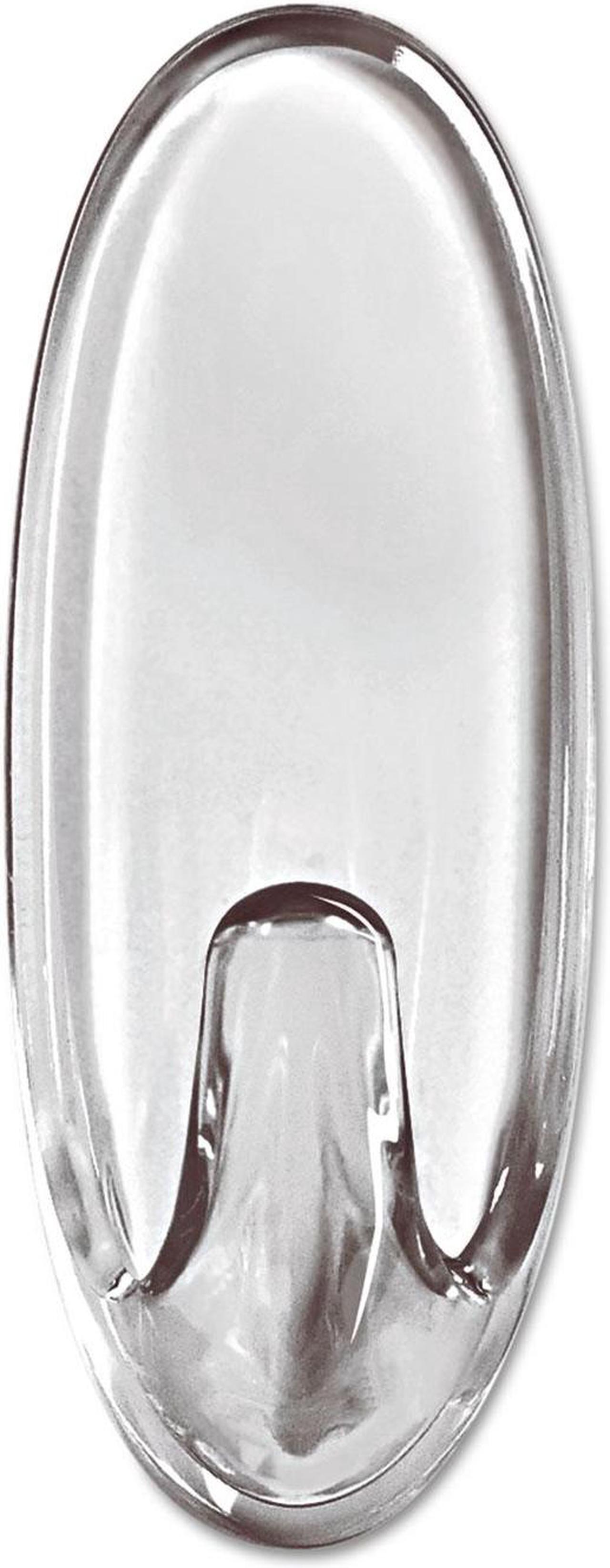 Alt view image 13 of 17 - 3M Command Clear Adhesive Hook (6-Pack) 17091CLR-6ES