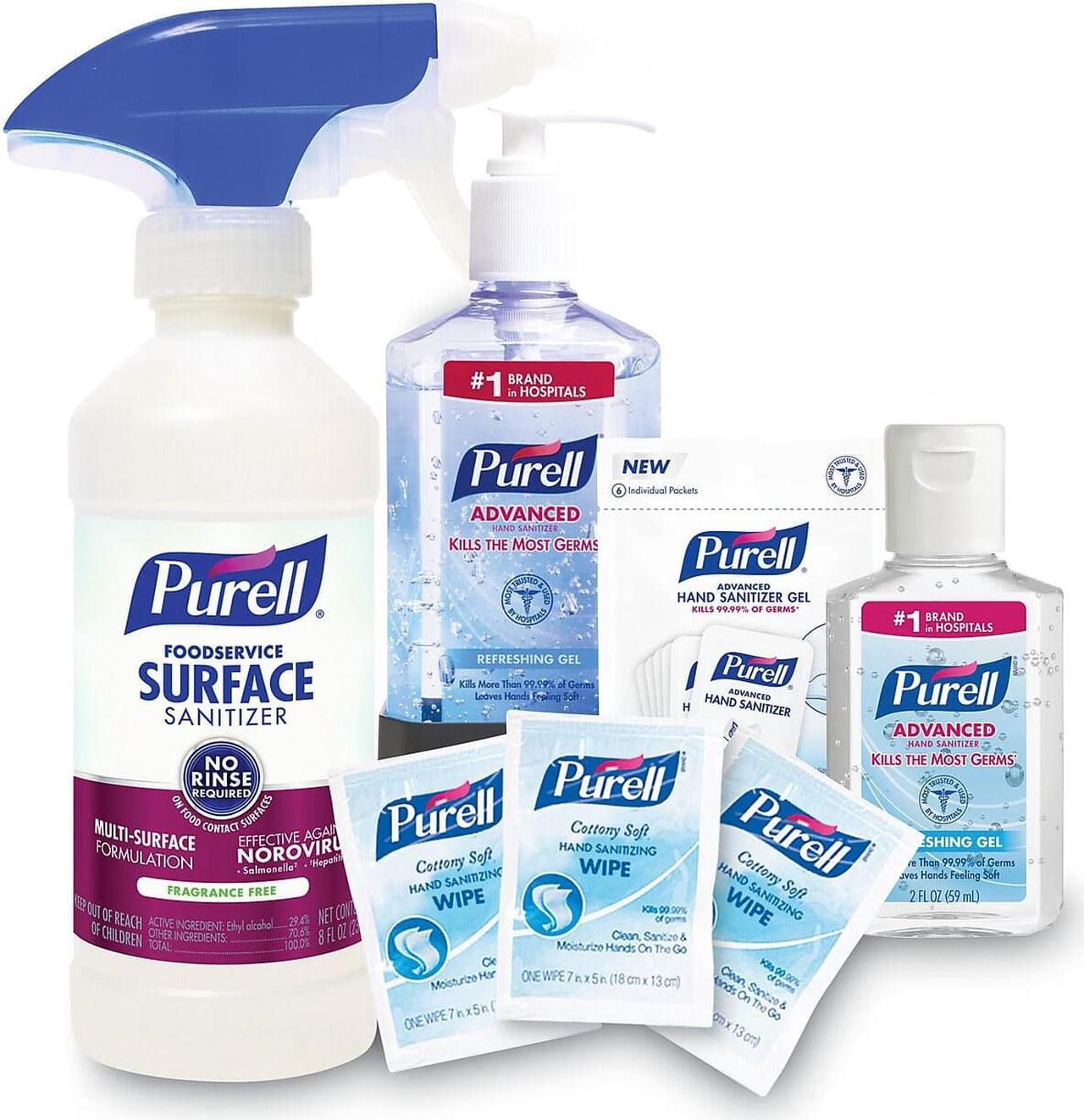 Alt view image 2 of 7 - GOJO PURELL Employee Care Kit Hand and Surface Sanitizers 6/Carton 992006EEKIT