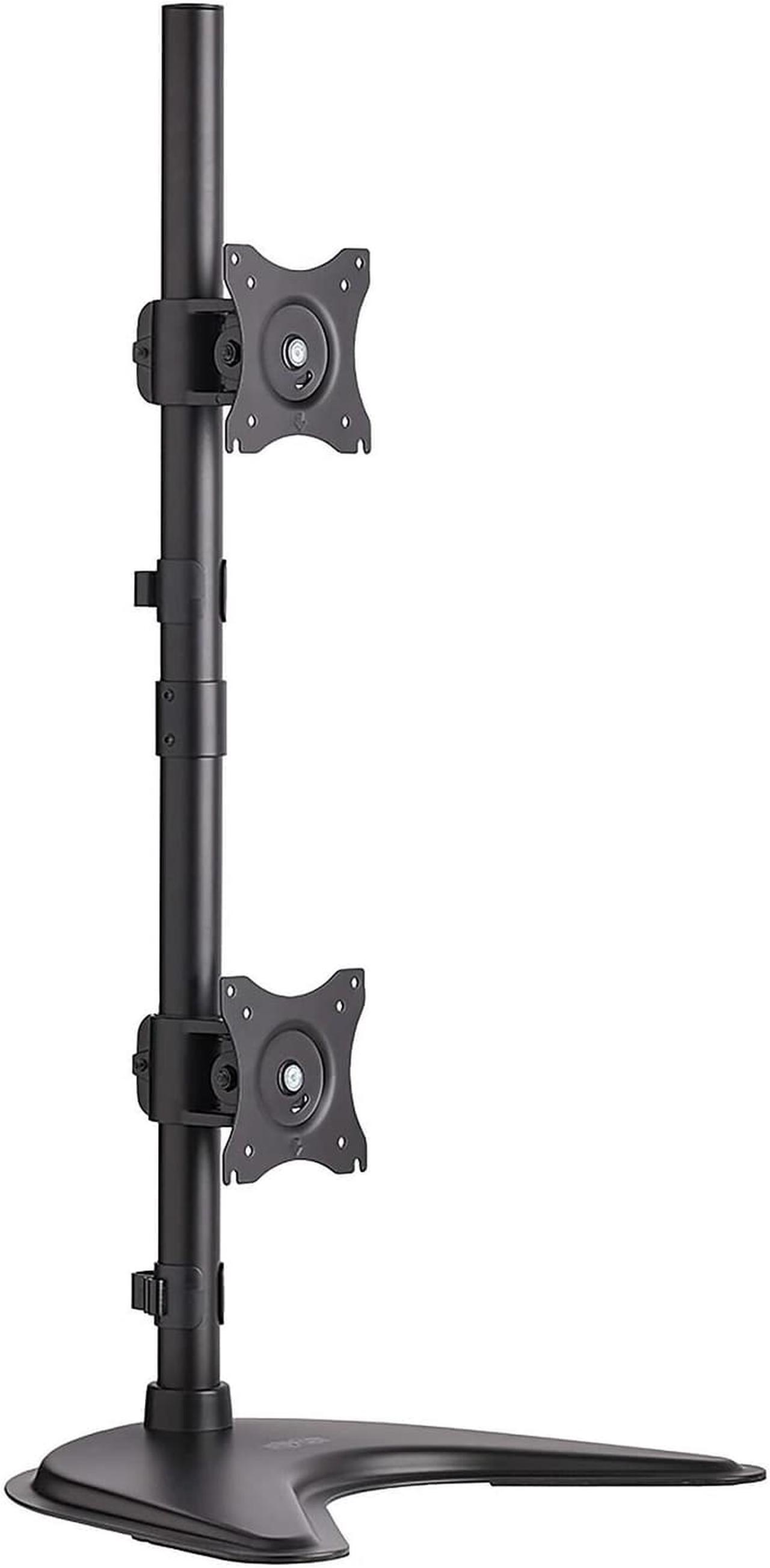Alt view image 13 of 20 - Tripp Lite Dual Vertical Flat-Screen Desk Stand/Clamp Mount, 15" to 27" Displays