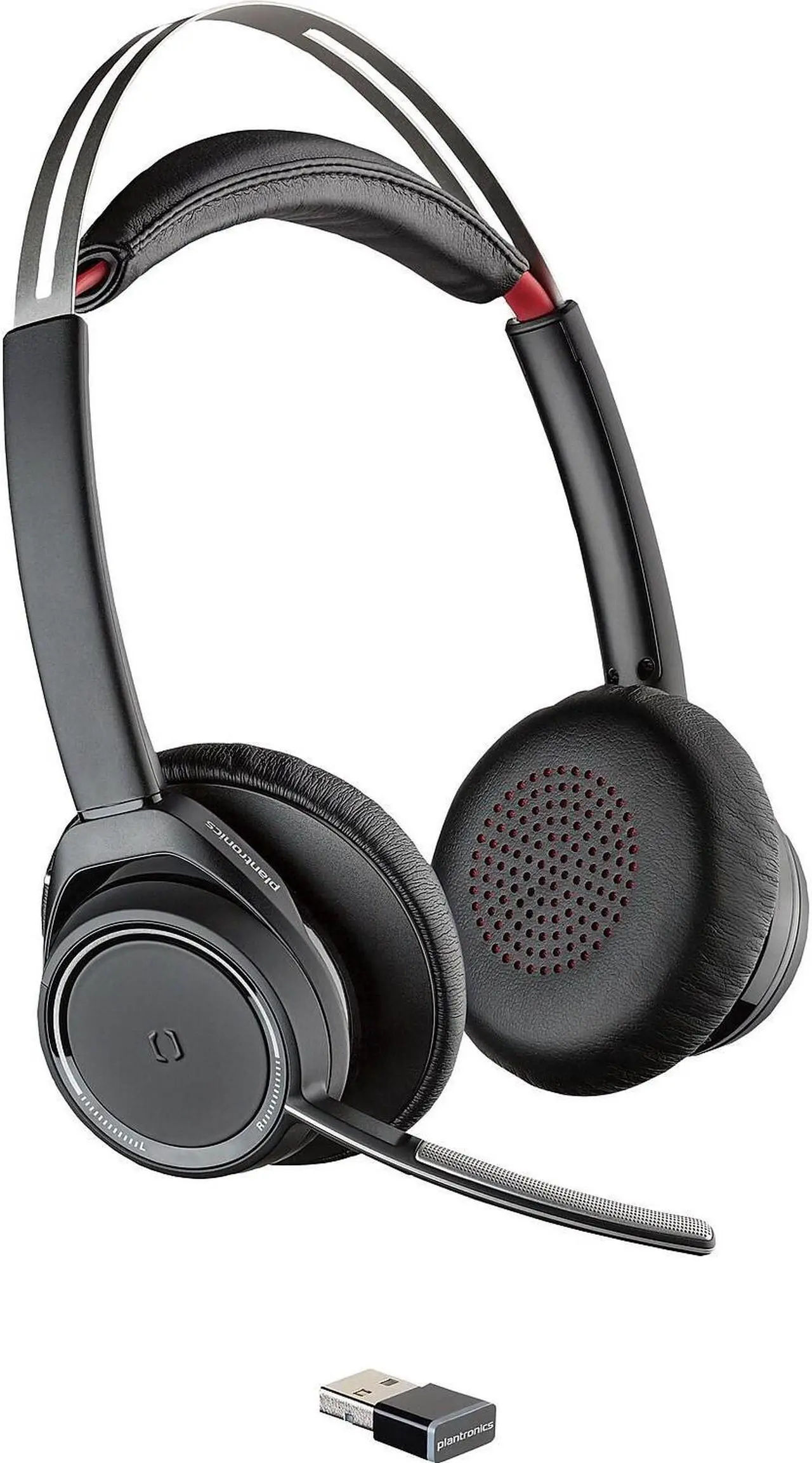 Alt view image 17 of 19 - Plantronics Voyager Focus UC Stereo Bluetooth Headset With Active Noise Canceling (ANC) - Stereo - Wireless - Bluetooth - 147.6 ft - Over-the-head - Binaural - Circumaural - Noise Cancelling ...